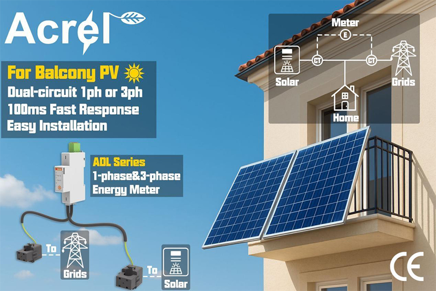 Acrel startet das Energiemeter der ADL -Serie Dual Circuits mit externen CTs
