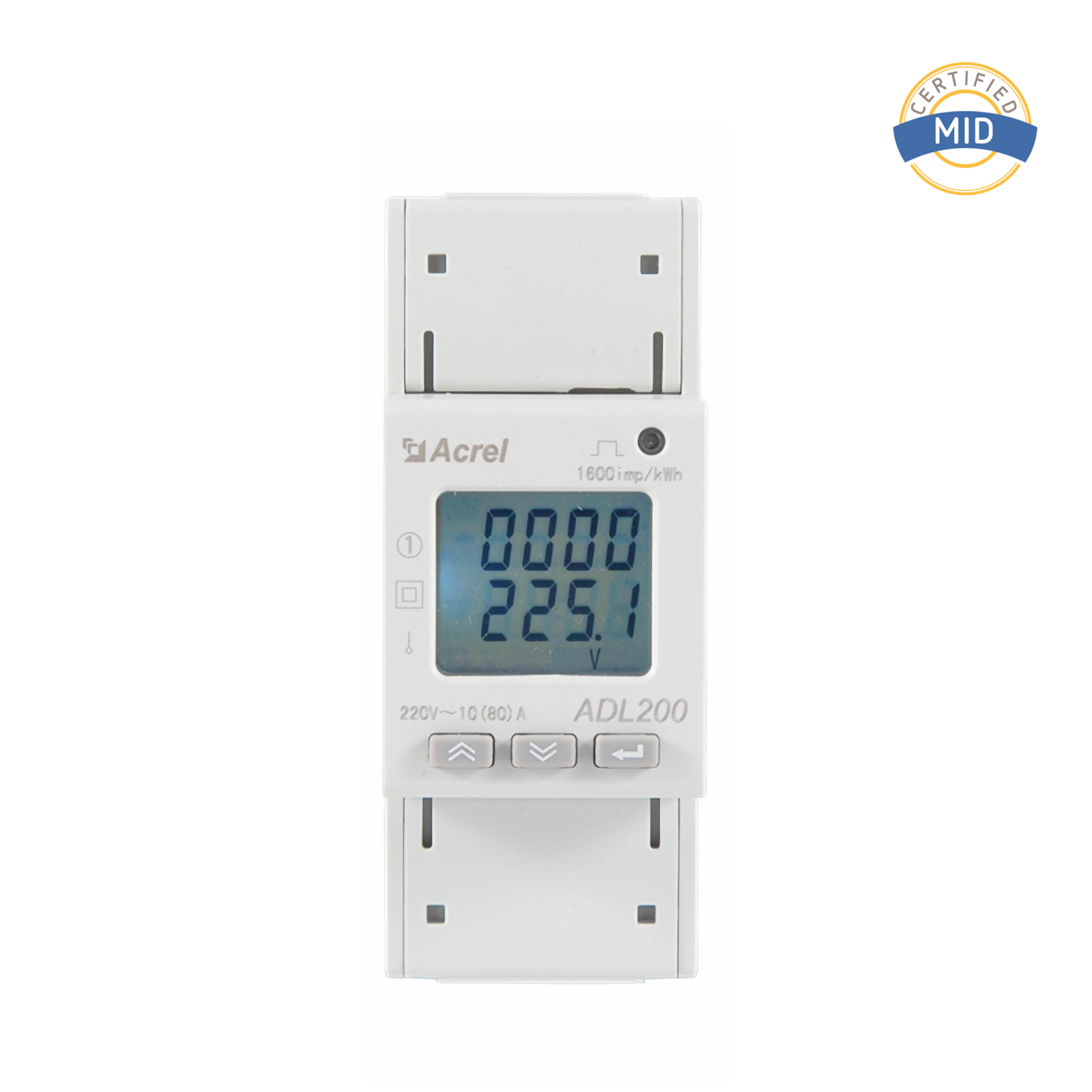 AC Einphasen -Direktzugriff DIN DIN RAIL RS485 ENERGY METER