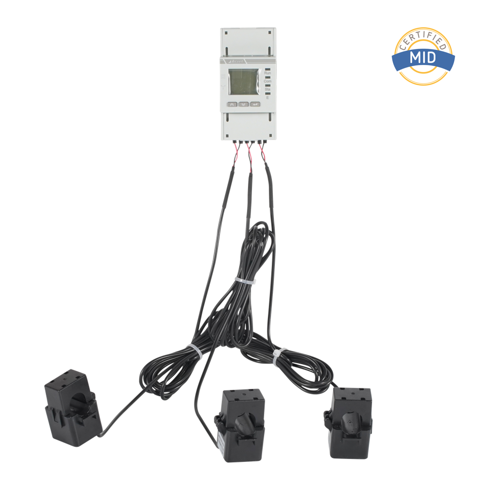 Mid Certified AC Three Phase Energy Messgerät mit Split Core CTS ausgestattet