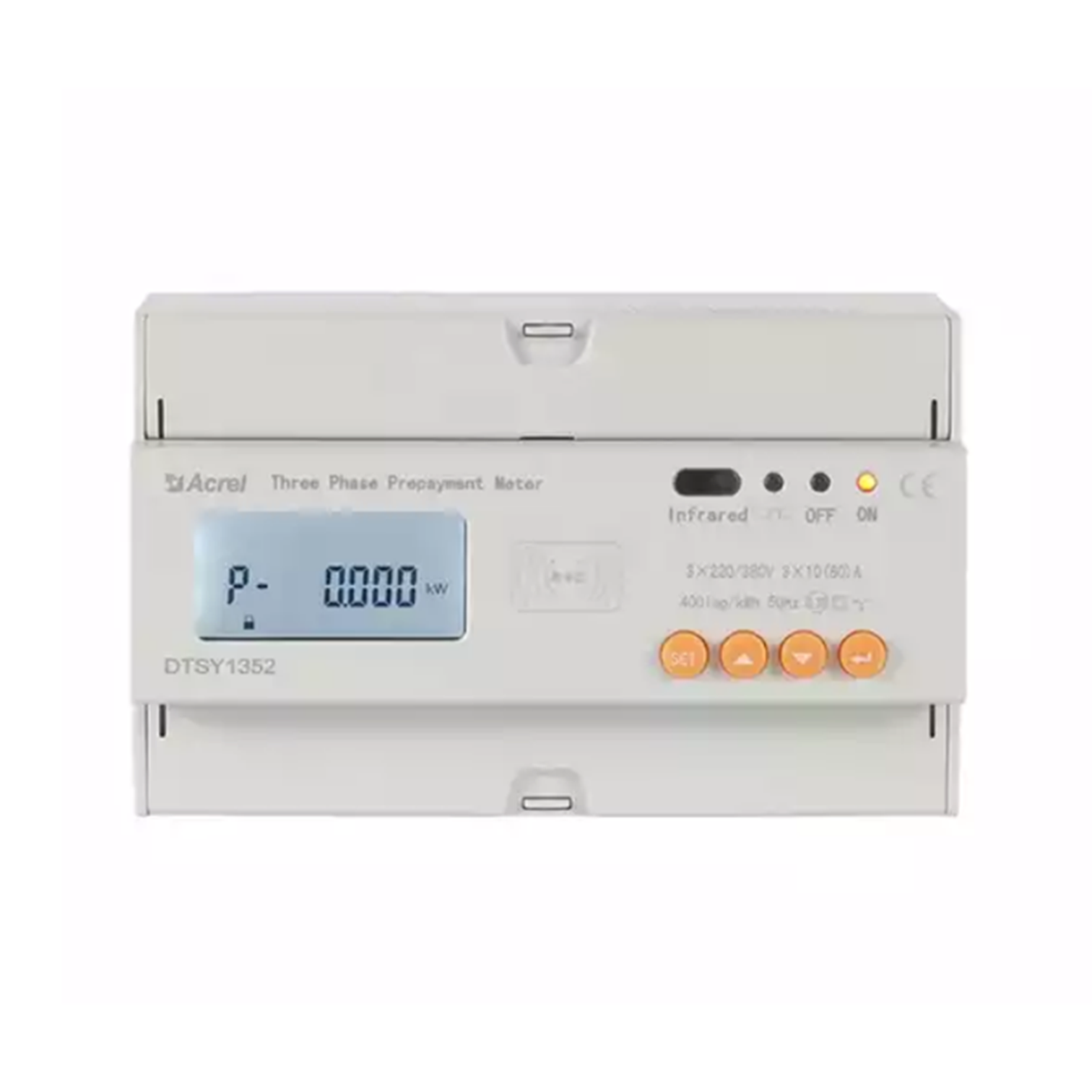 Drahtloser Wechselstrom drei Phase 80A Prepaid -Messgerät für das Abrechnungssystem
