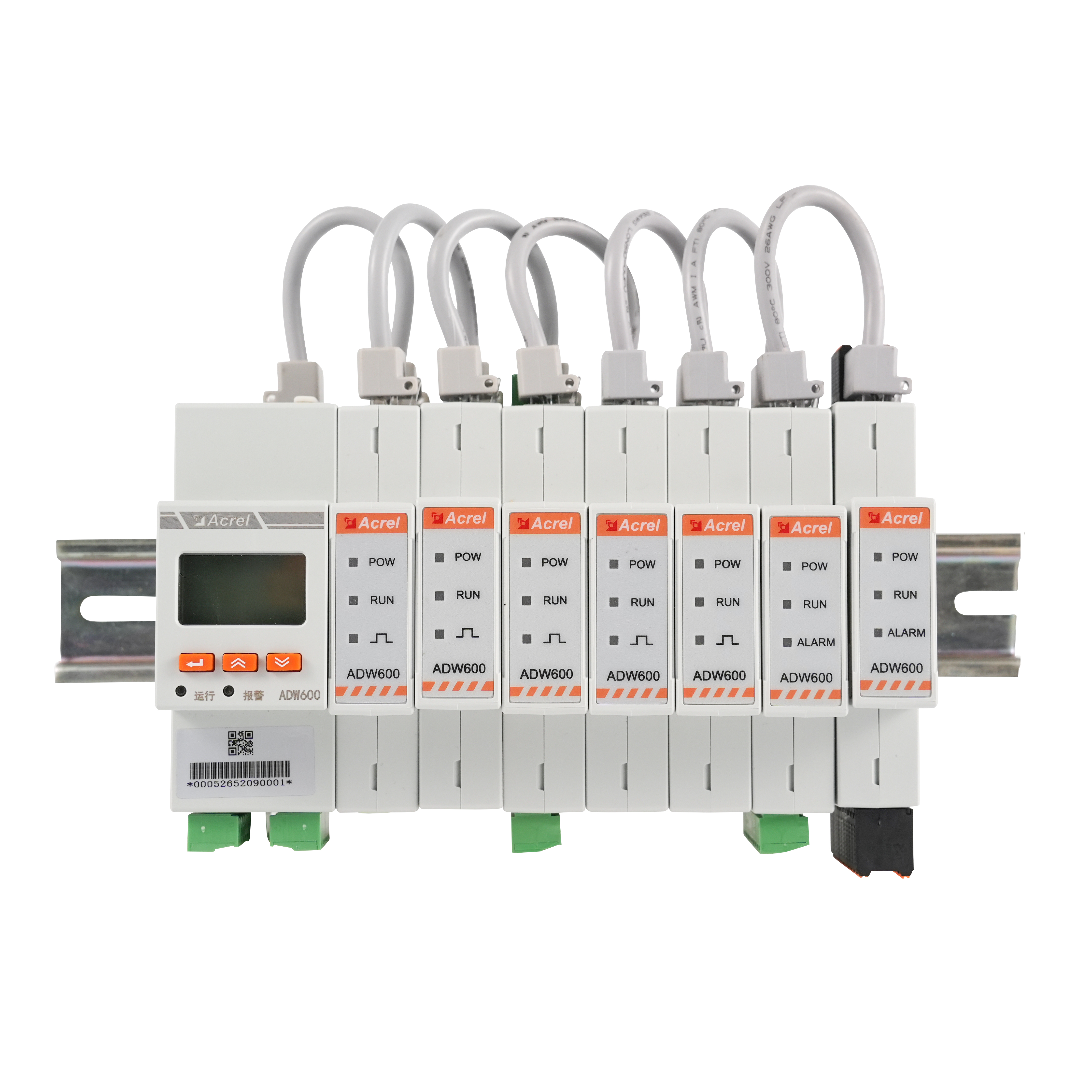 Multi-Circuits Energy Meter installed in an industrial distribution panel